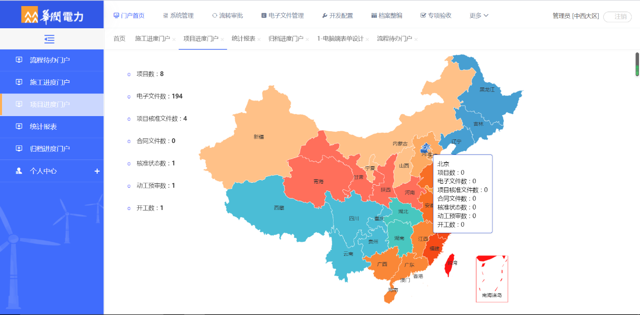 华润风能工程电子档案平台 